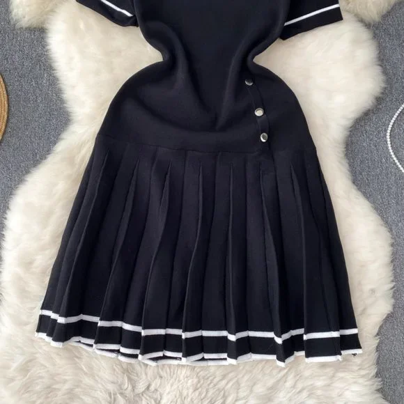 women's french knitted dress - Picture 2 of 9